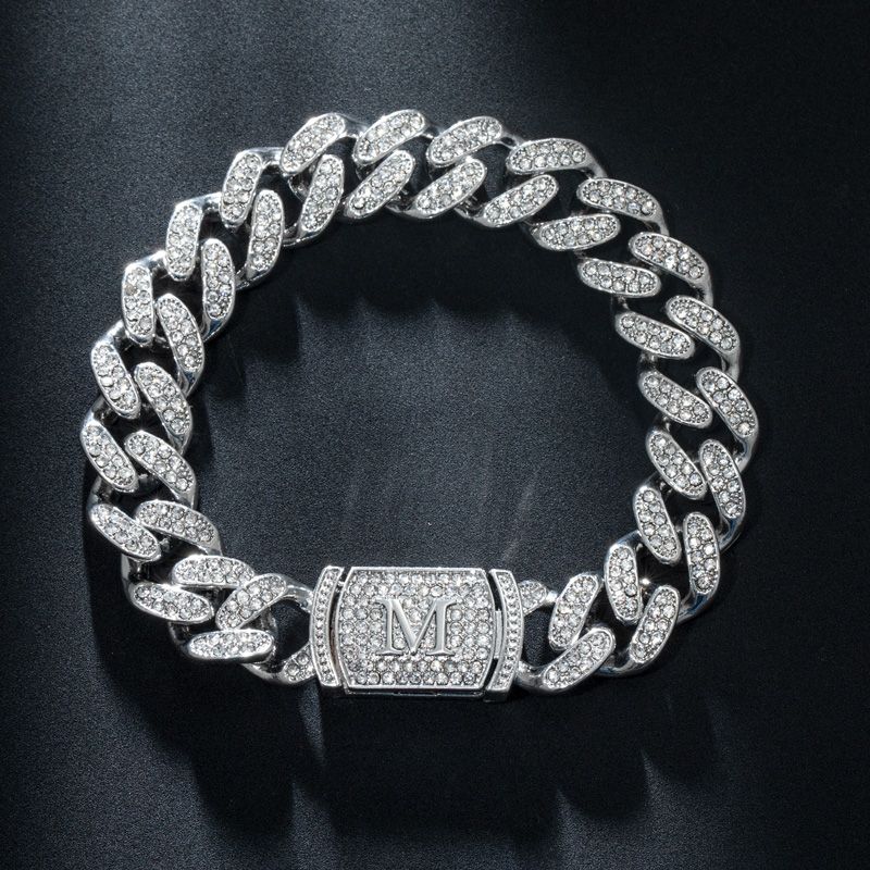Bracelet Cubain avec Lettres Personnalisées